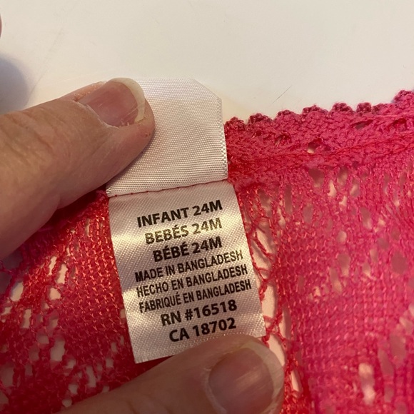 Toddler Girls 24 M Youngland multicolor flower dress, and pink shrug/sweater - Picture 7 of 13